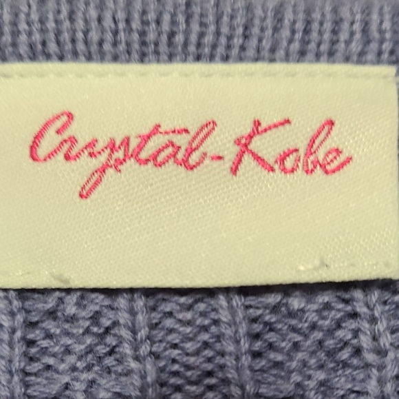 Crystal Kobe Woman's Knit Long Sleeve Button Down Sweater, Size:Medium - Picture 7 of 15